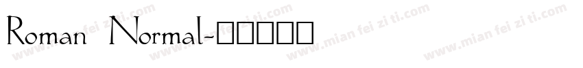 Roman Normal字体转换